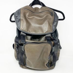 Coach | Brown & Grey Leather Backpack